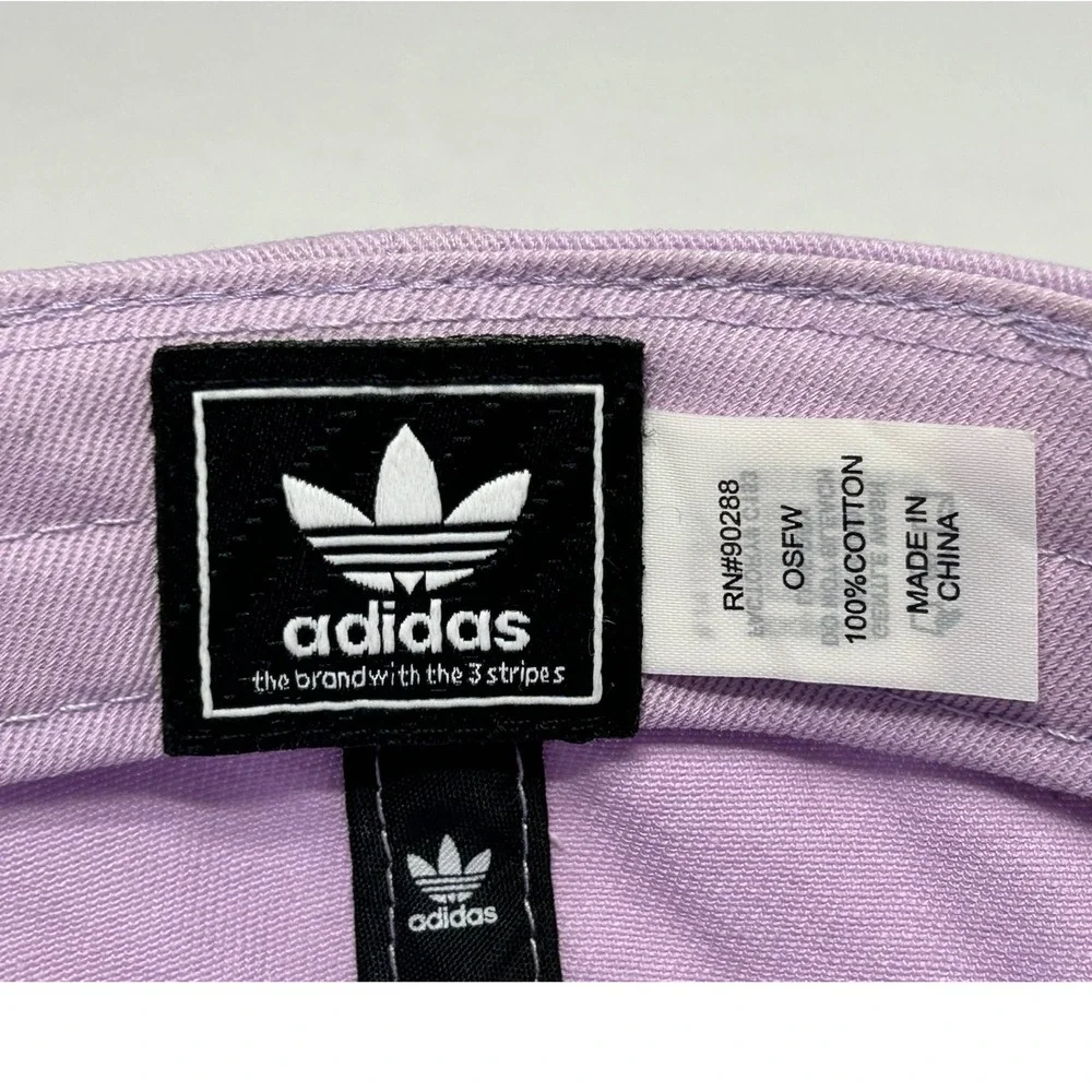 Adidas Trefoil Hat Women's Adjustable Strapback Lavender Purple Cap‎
